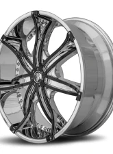 Diablo DNA Wheel 24x10 Blank 35 73.1 Chrome                                     - DNA-241BLNK3573 - Image 3